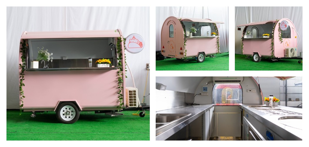 7ft roundtop small mobile food trailer